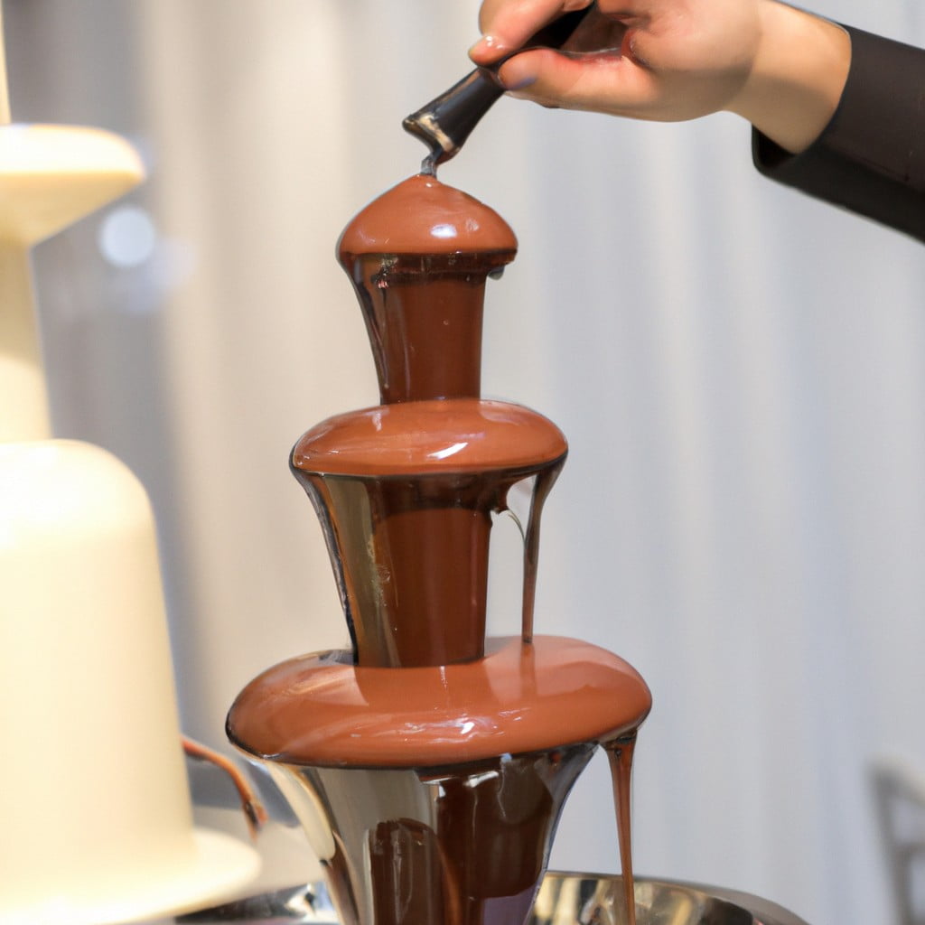 how to clean a chocolate fountain