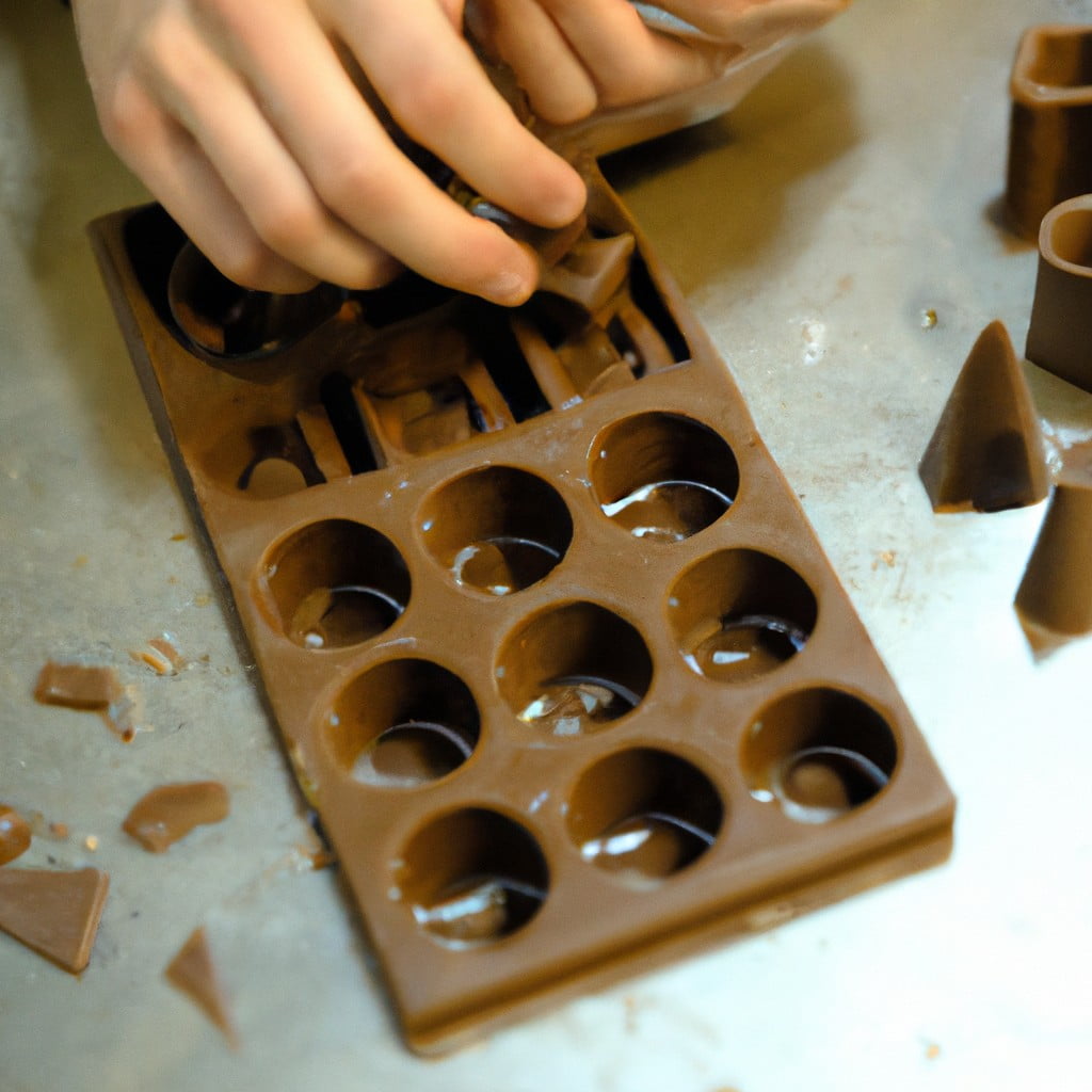 how to make hollow chocolate molds