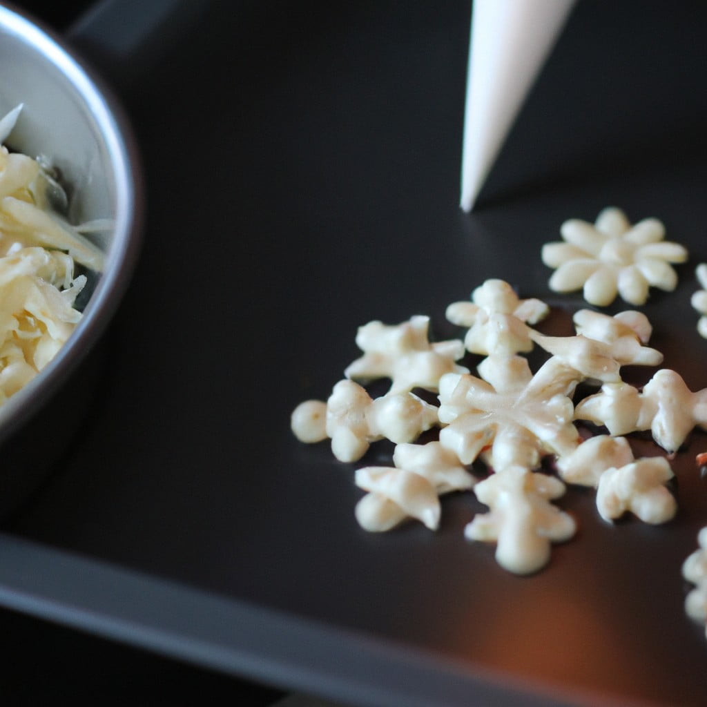 how to make white chocolate snowflakes