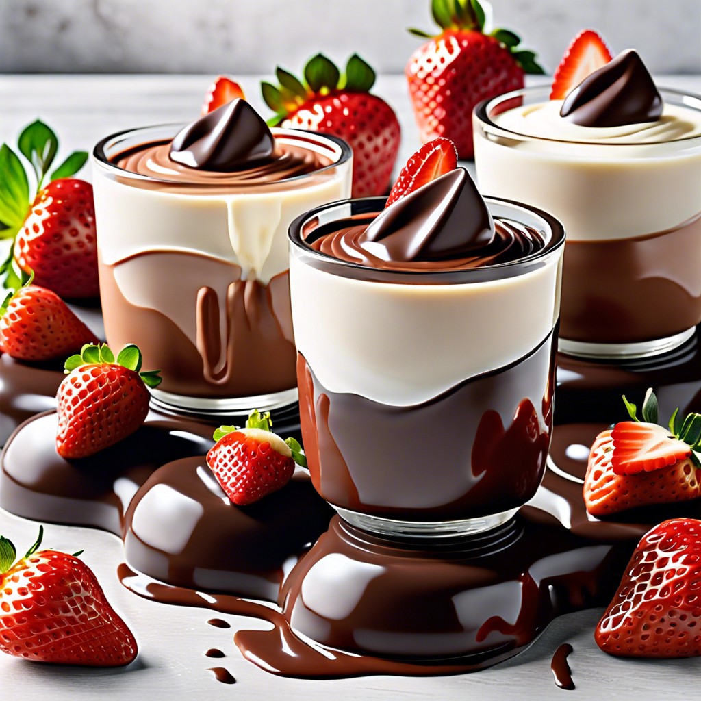types of chocolate for dipping strawberries